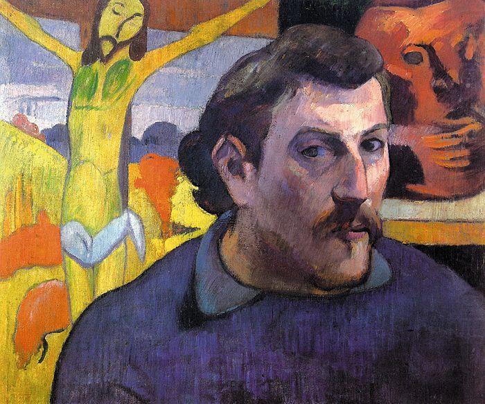 Paul Gauguin Self Portrait with Yellow Christ china oil painting image